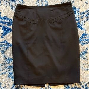 Express Black Pencil Skirt with Buckle Detail on Back Size 2